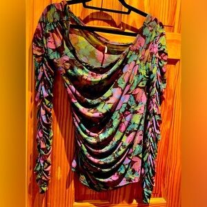 Sheer sexy tunic top